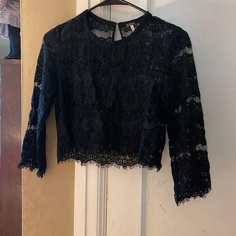 Free People Lace Crop